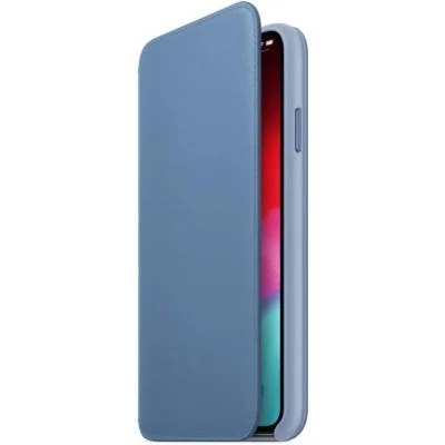 Apple Iphone Xs Max Leather Folio Case - Cornflower